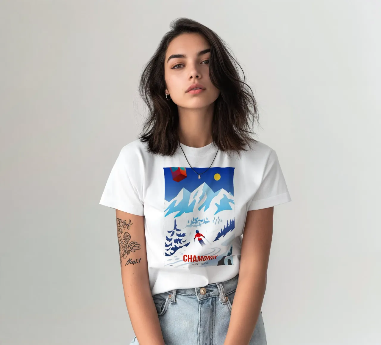 Chamonix Mont Blanc t-shirt da C.WILL