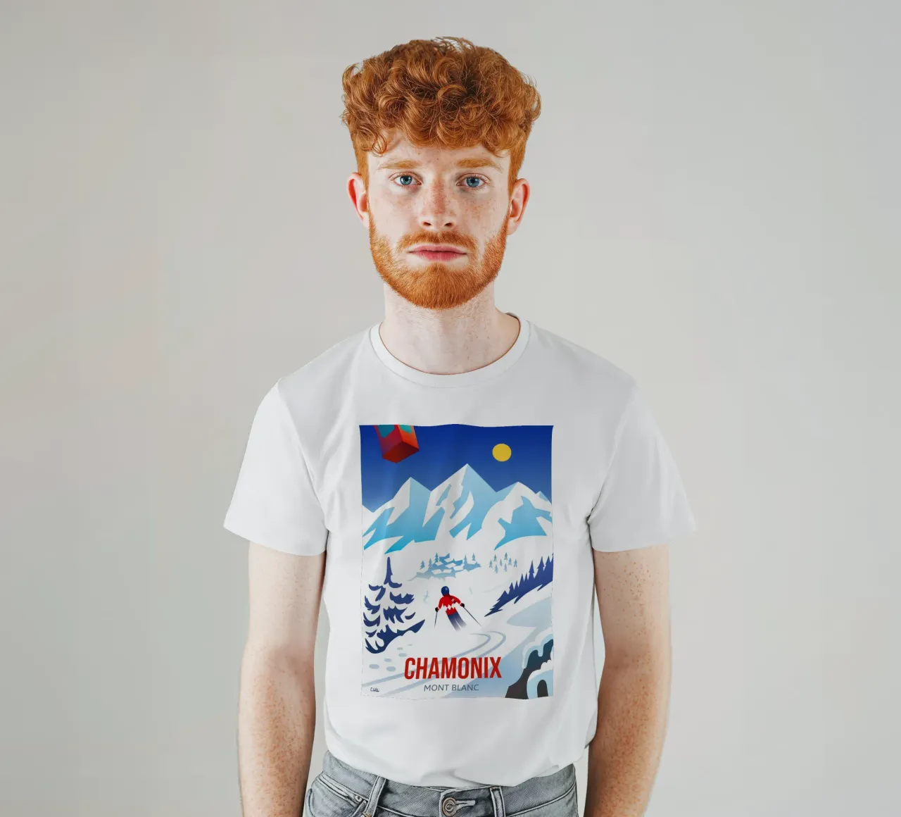 Chamonix Mont Blanc t-shirt da C.WILL