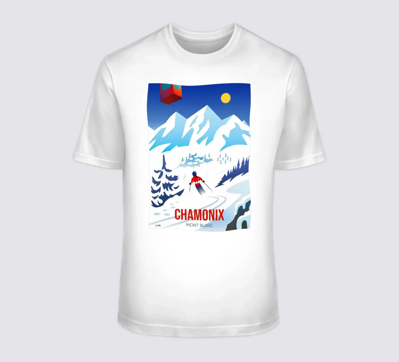 Chamonix Mont Blanc t-shirt da C.WILL