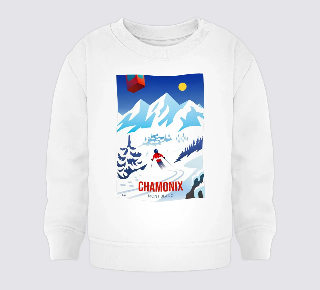 Chamonix Mont Blanc felpa neonato da C.WILL