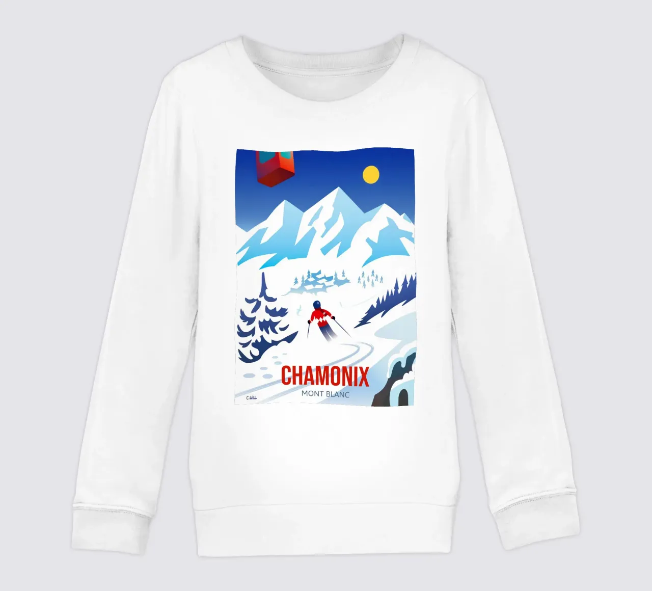 Chamonix Mont Blanc felpa bambino da C.WILL