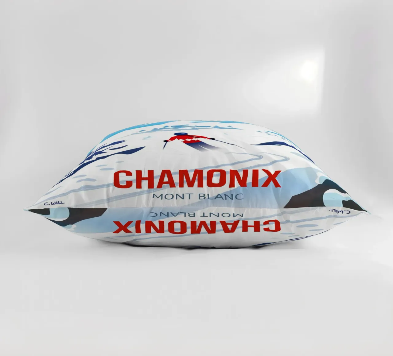 Chamonix Mont Blanc cuscino da C.WILL