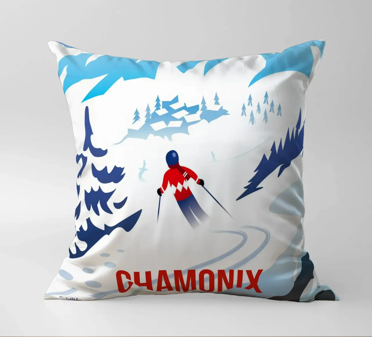 Chamonix Mont Blanc cuscino da C.WILL