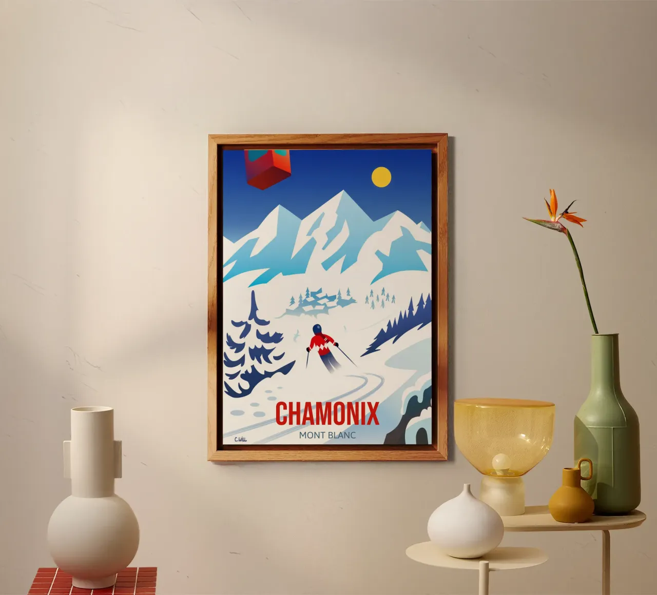 Chamonix Mont Blanc alluminio dibond da C.WILL