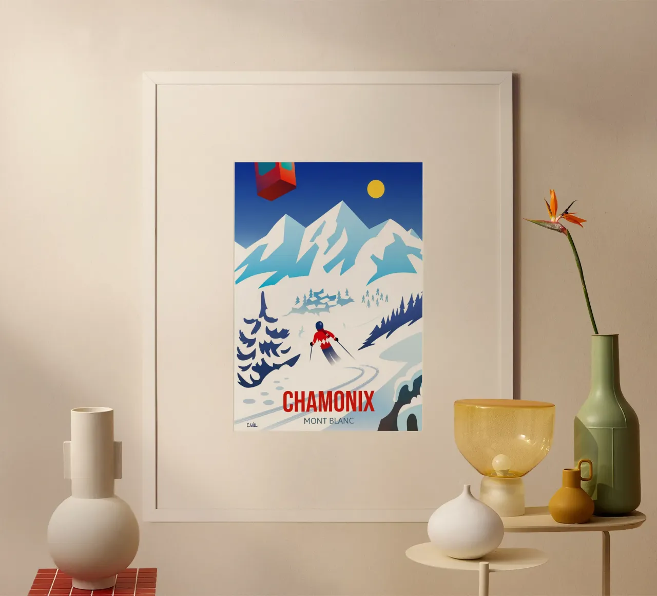 Chamonix Mont Blanc carta hahnemühle da C.WILL