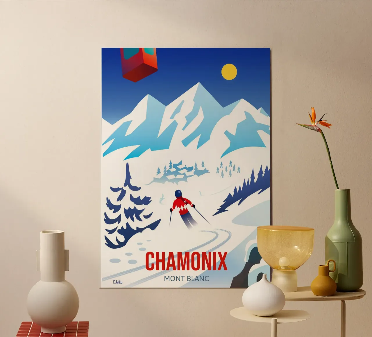 Chamonix Mont Blanc carta hahnemühle da C.WILL
