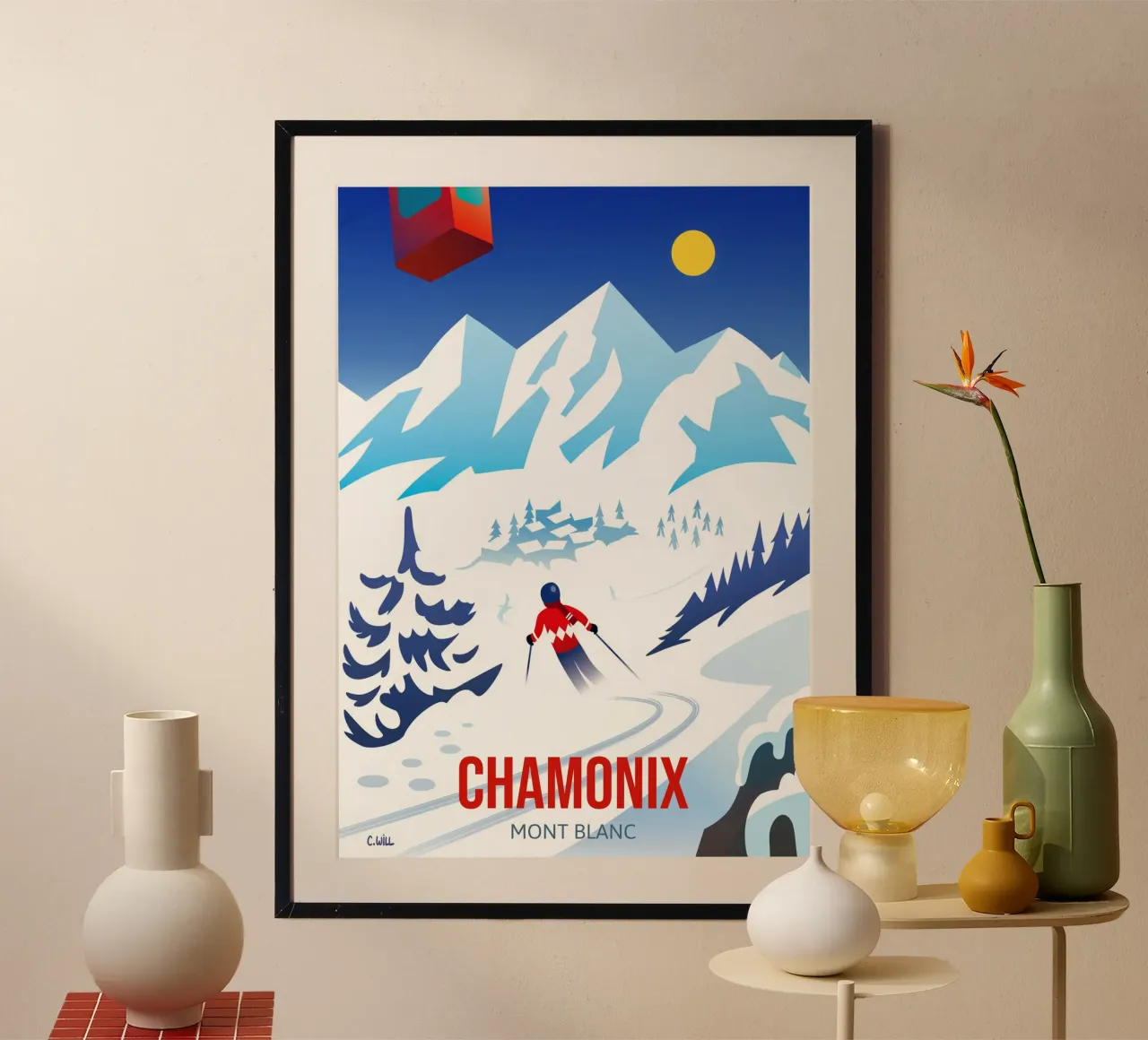 Chamonix Mont Blanc carta hahnemühle da C.WILL