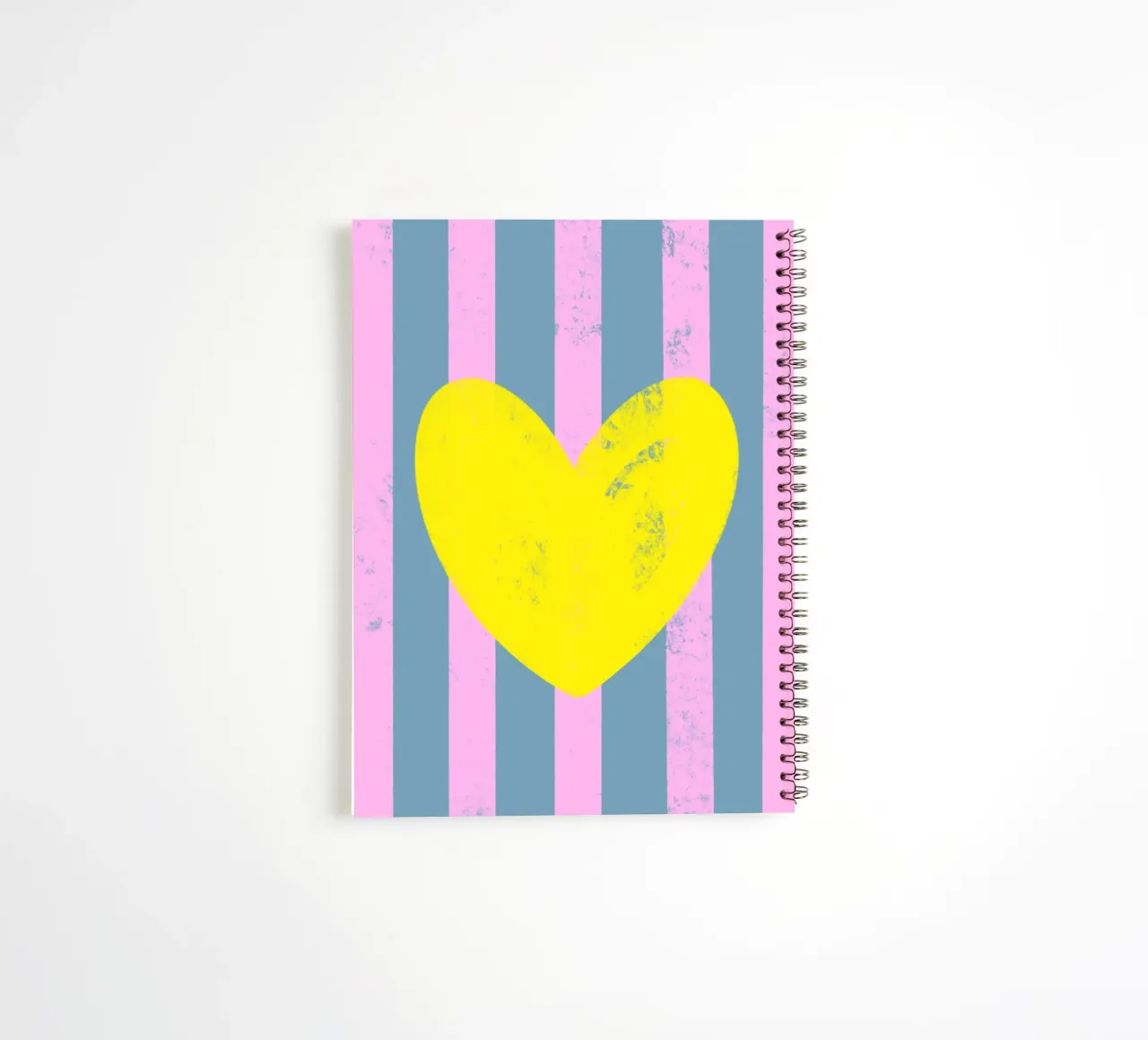 Cœur jaune 02 carnet à spirale de Art House
