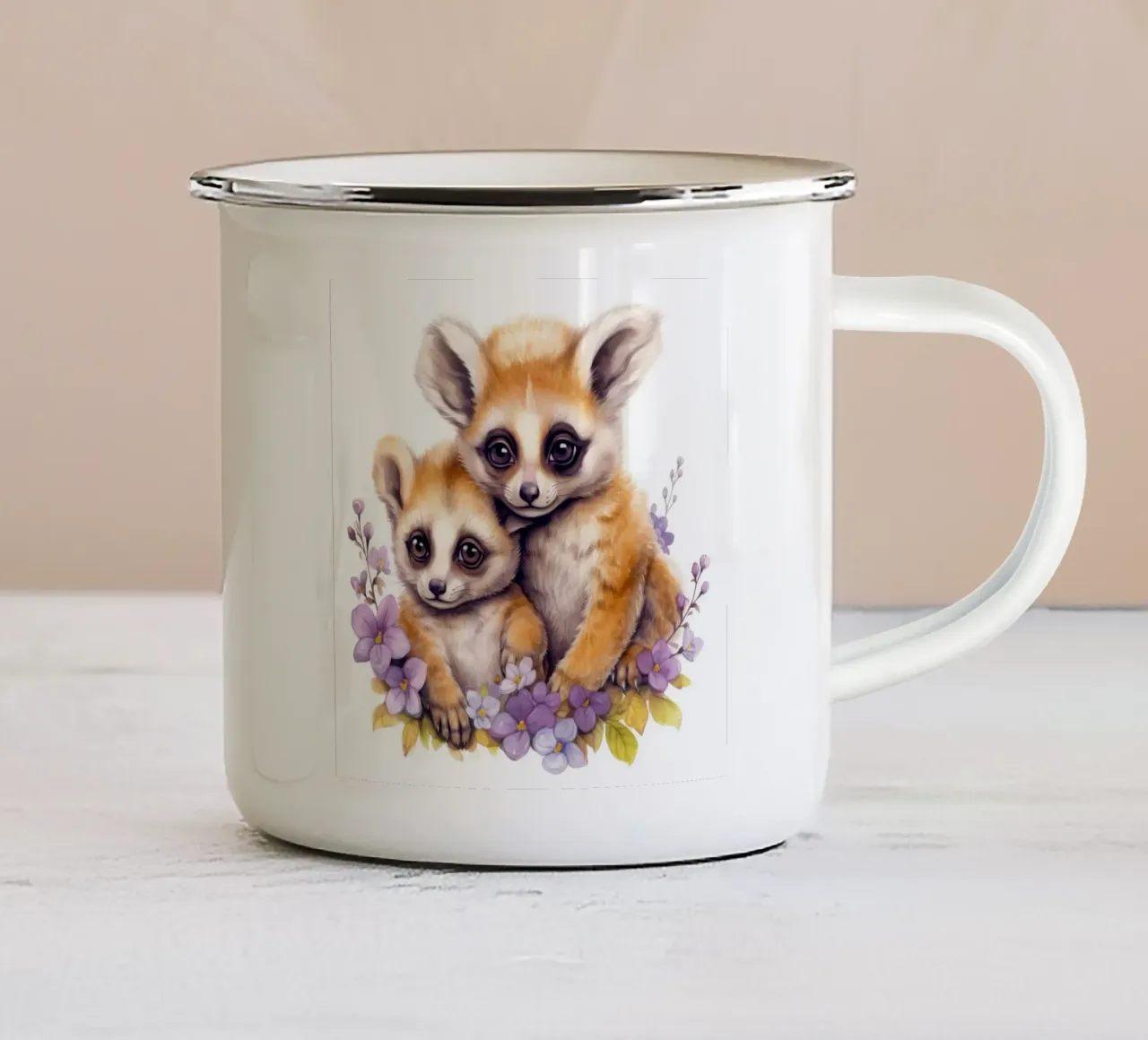 Piccoli lemuri tazza in smalto da Happy Littles