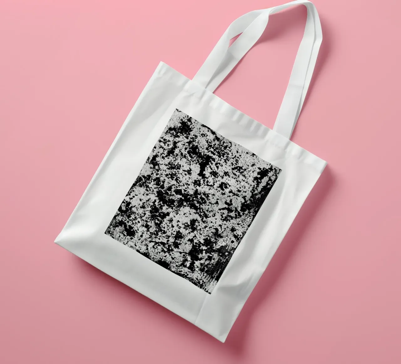 Abstract Artwork Greyscale #5 borsa in juta da kathrinmay