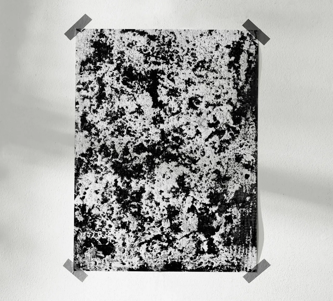 Abstract Artwork Greyscale #5 carta hahnemühle da kathrinmay