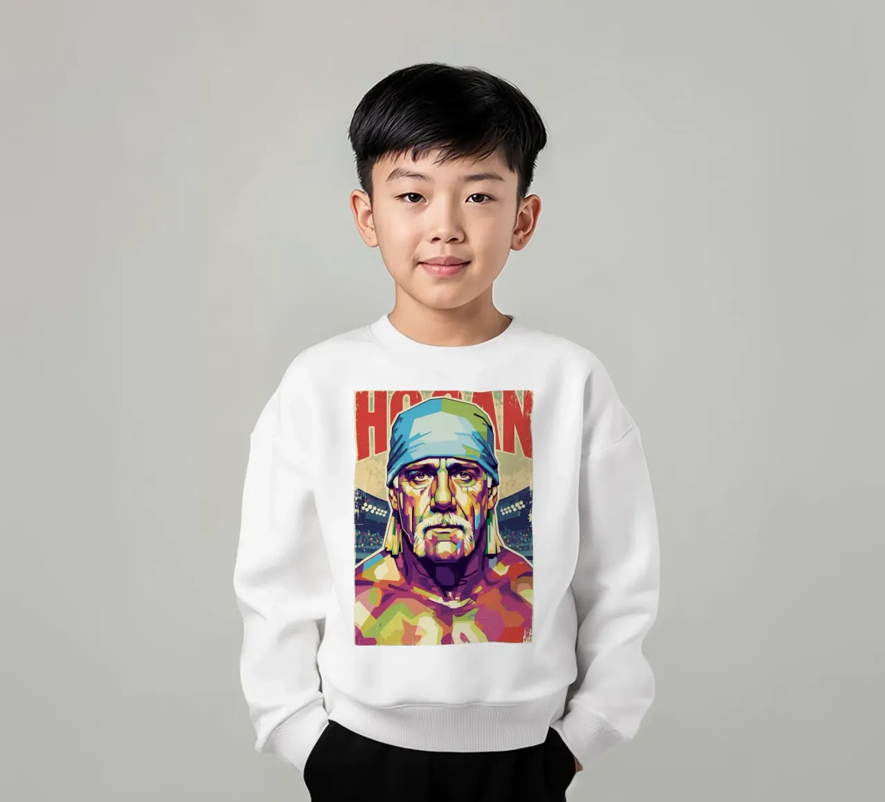 Hulk Hogan in memoria felpa bambino da Hantamrata