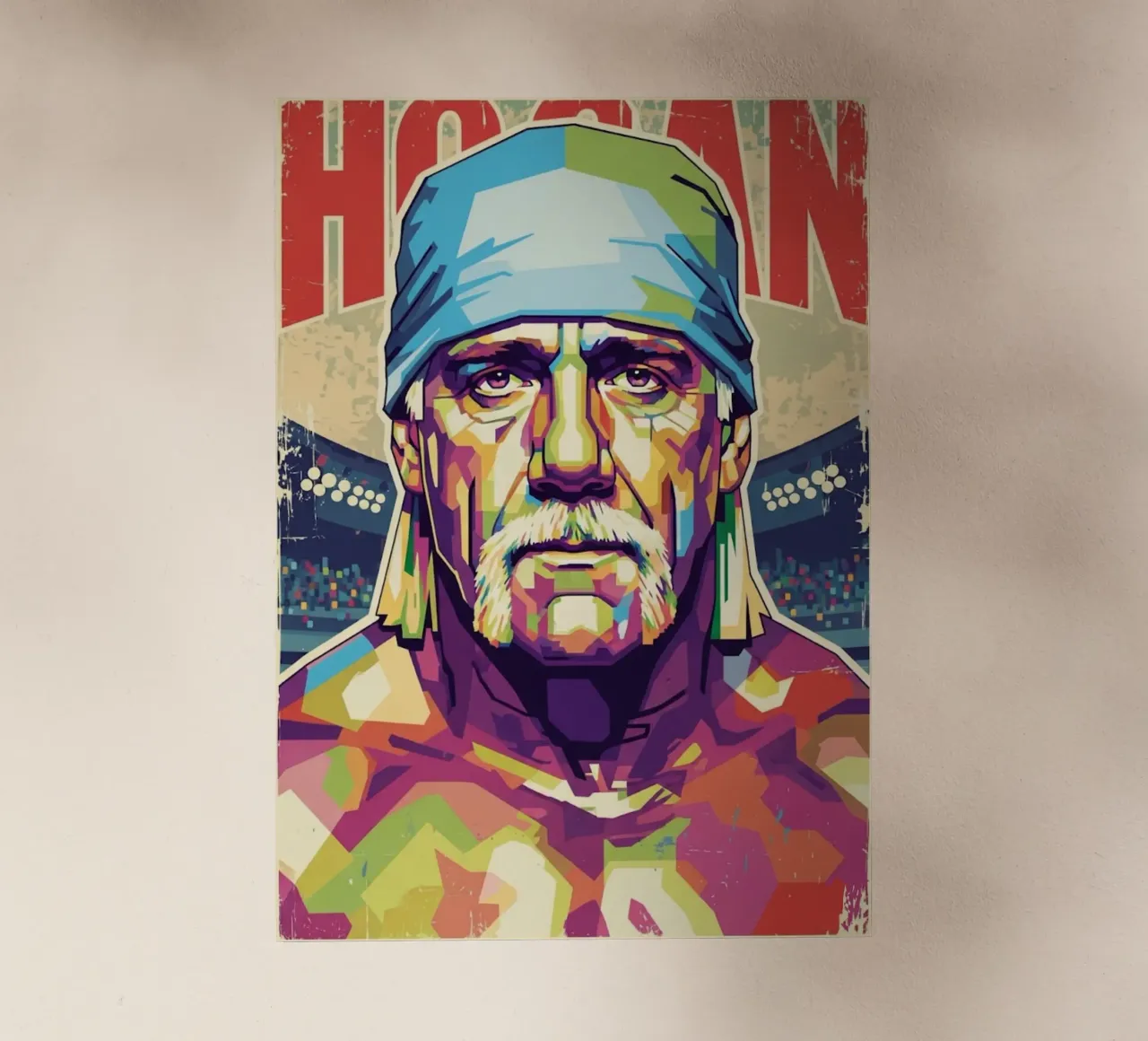 Hulk Hogan in memoria pellicola backlit da Hantamrata