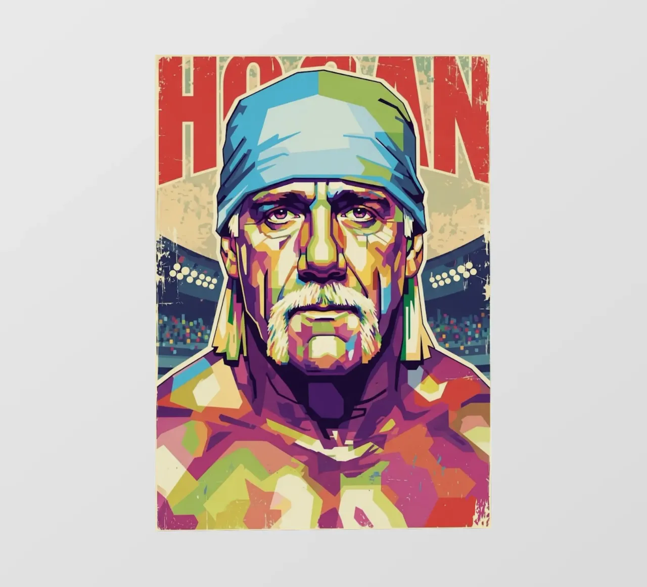Hulk Hogan in memoria pellicola backlit da Hantamrata