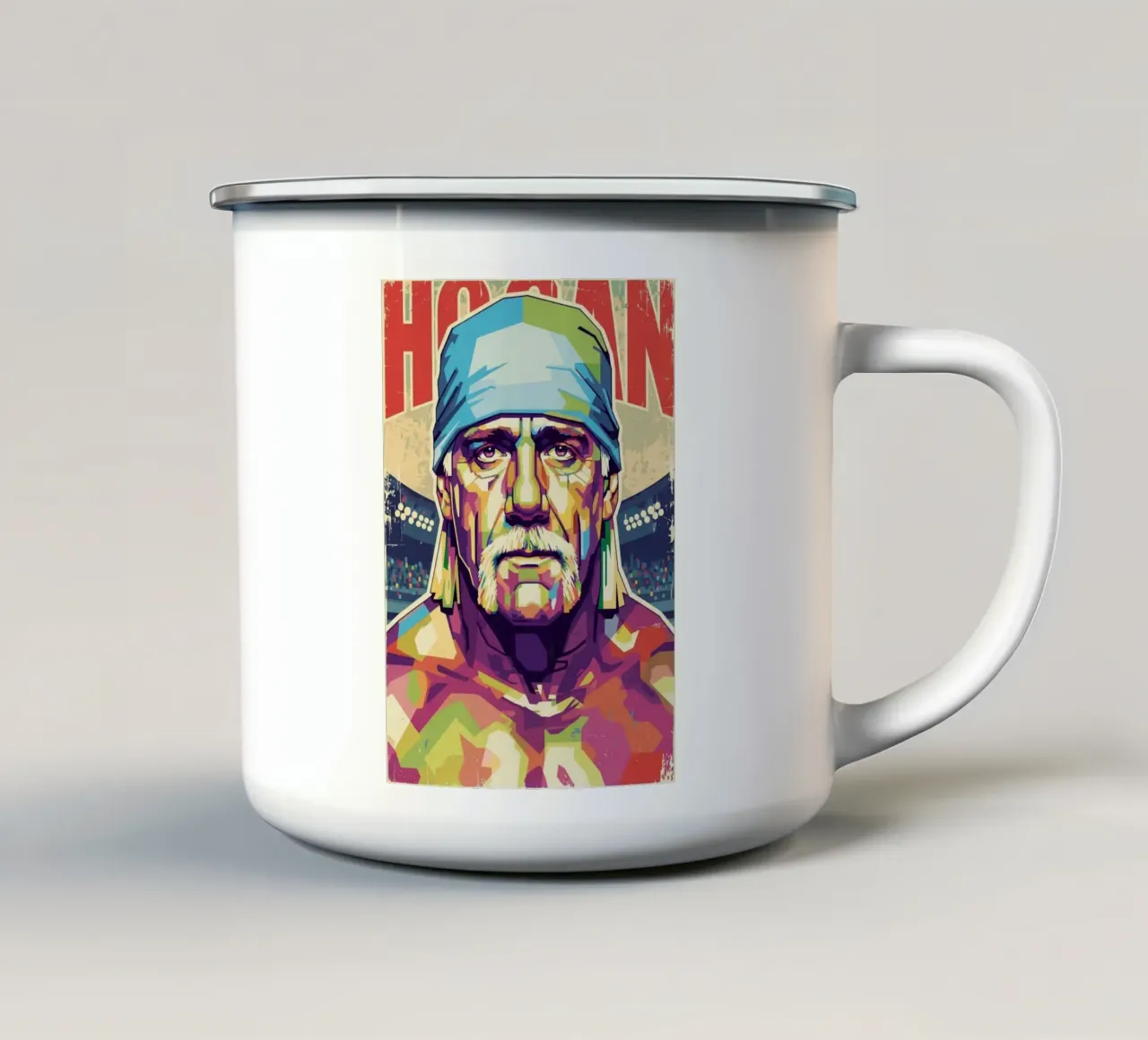 Hulk Hogan in memoria tazza in smalto da Hantamrata
