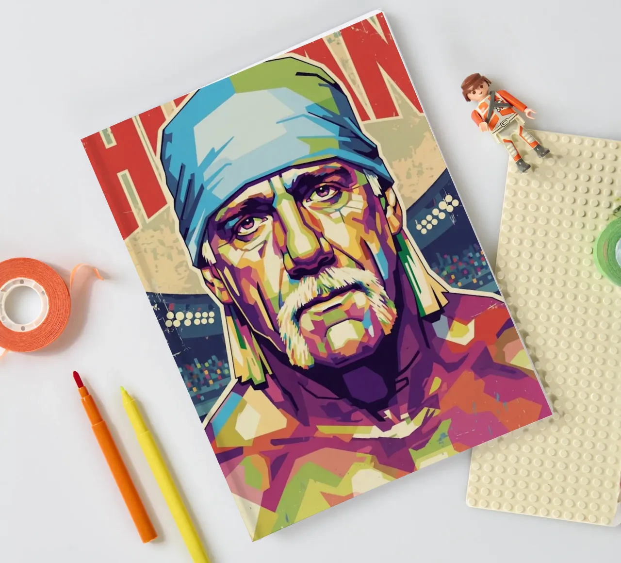 Hulk Hogan in memory notebook by Hantamrata