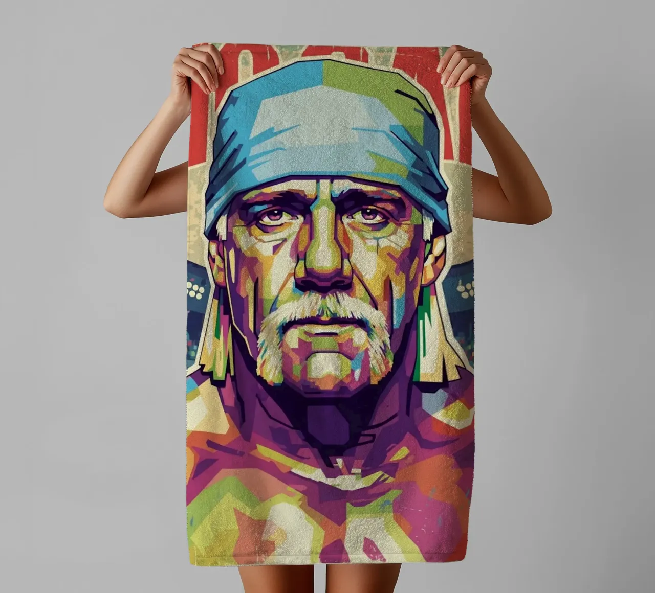 Hulk Hogan in memoria asciugamano da bagno da Hantamrata