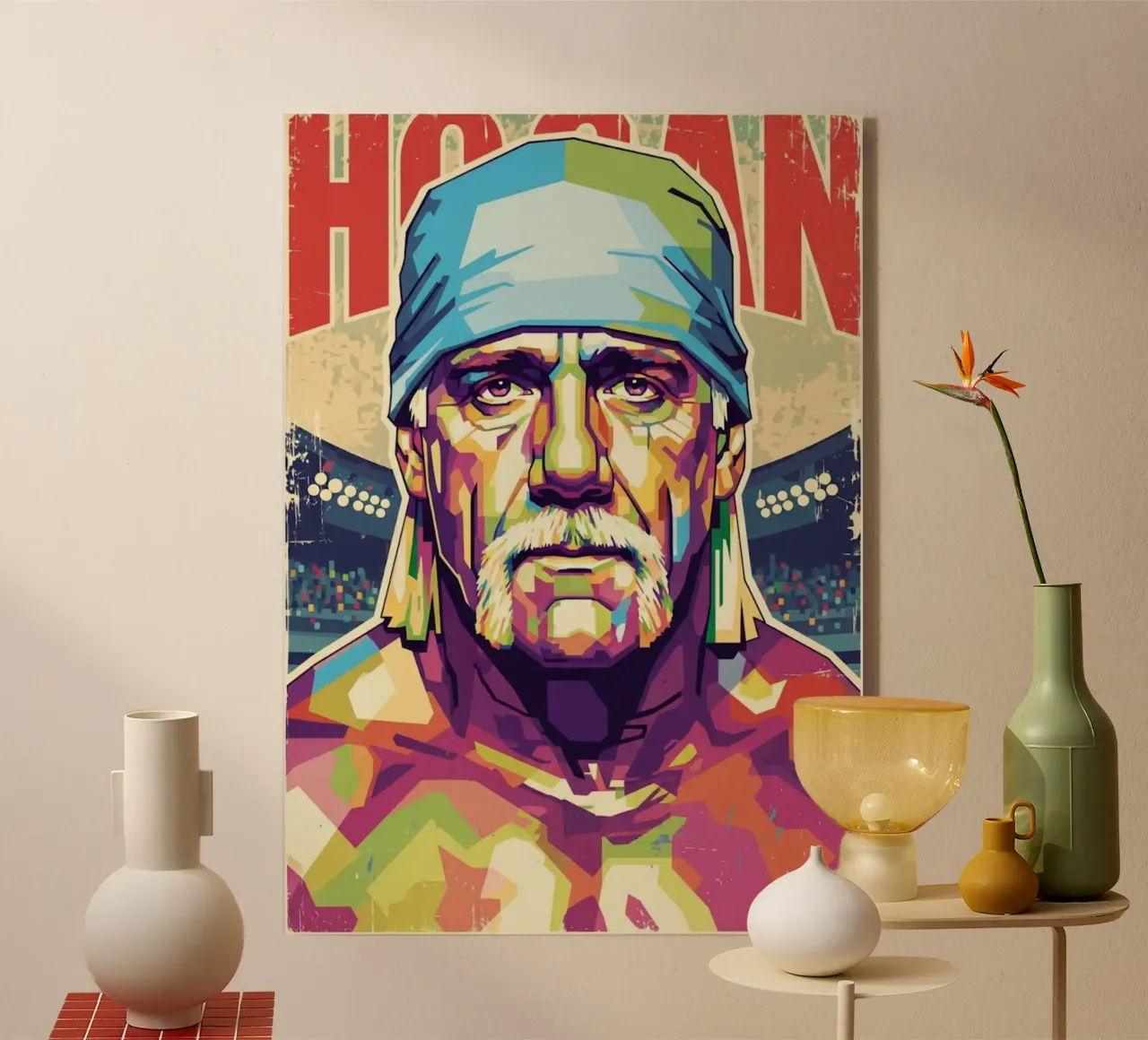 Hulk Hogan in memoria plexiglass da Hantamrata