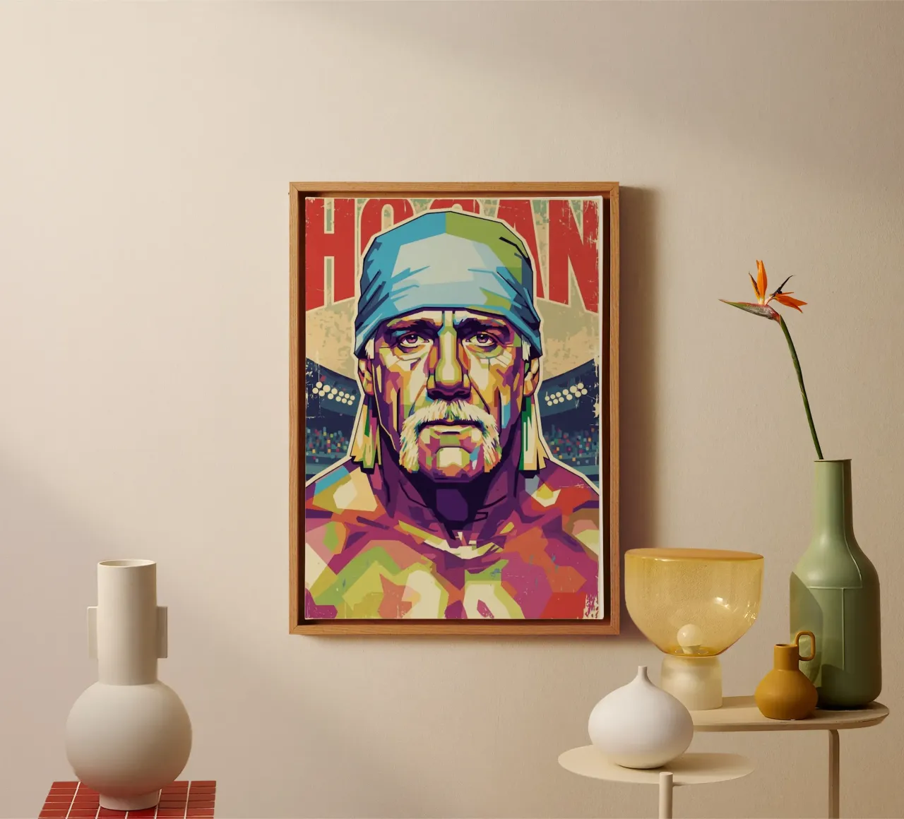 Hulk Hogan in memory canvas by Hantamrata