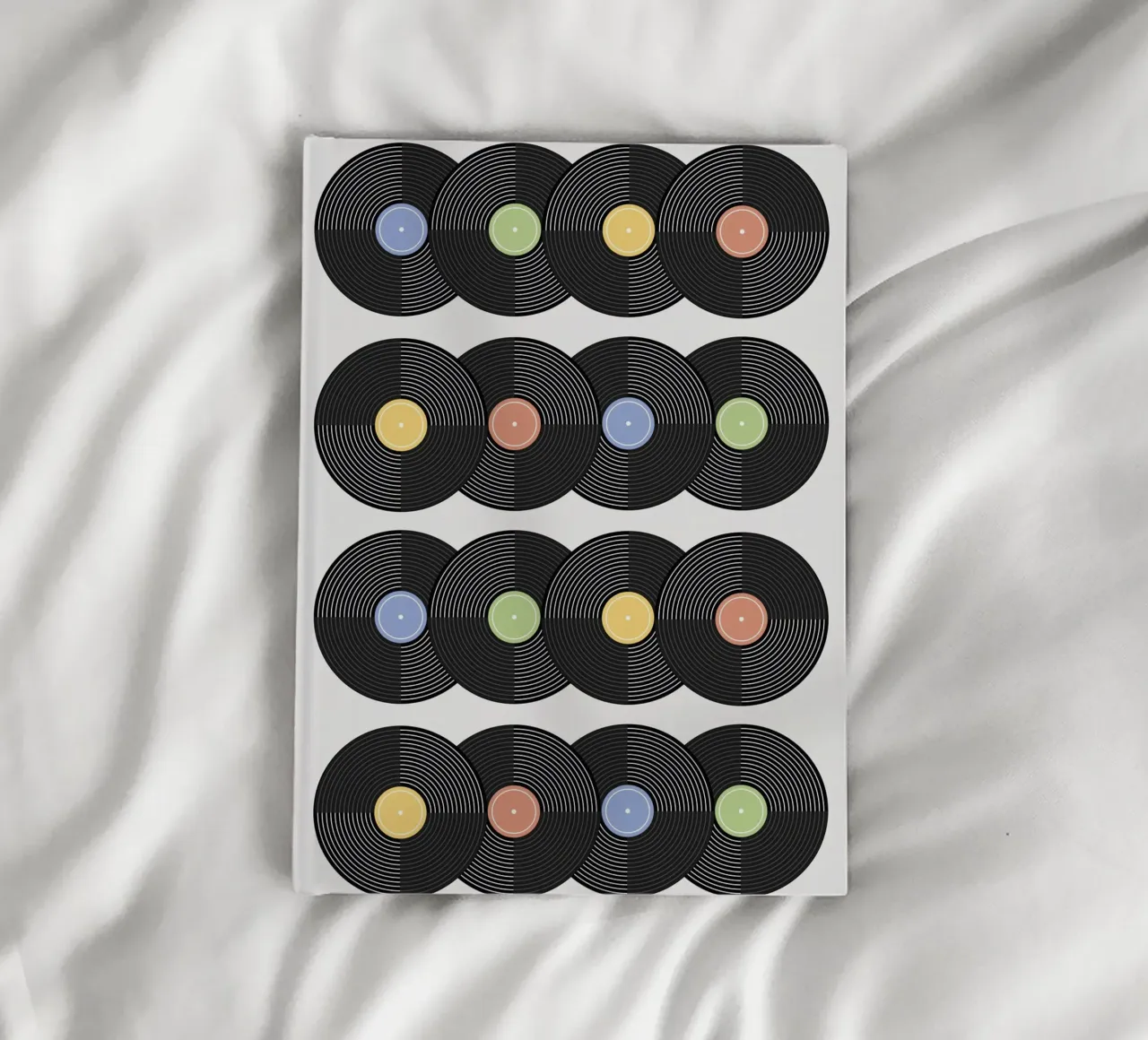 Vinyl Pattern #1 notebook by kathrinmay