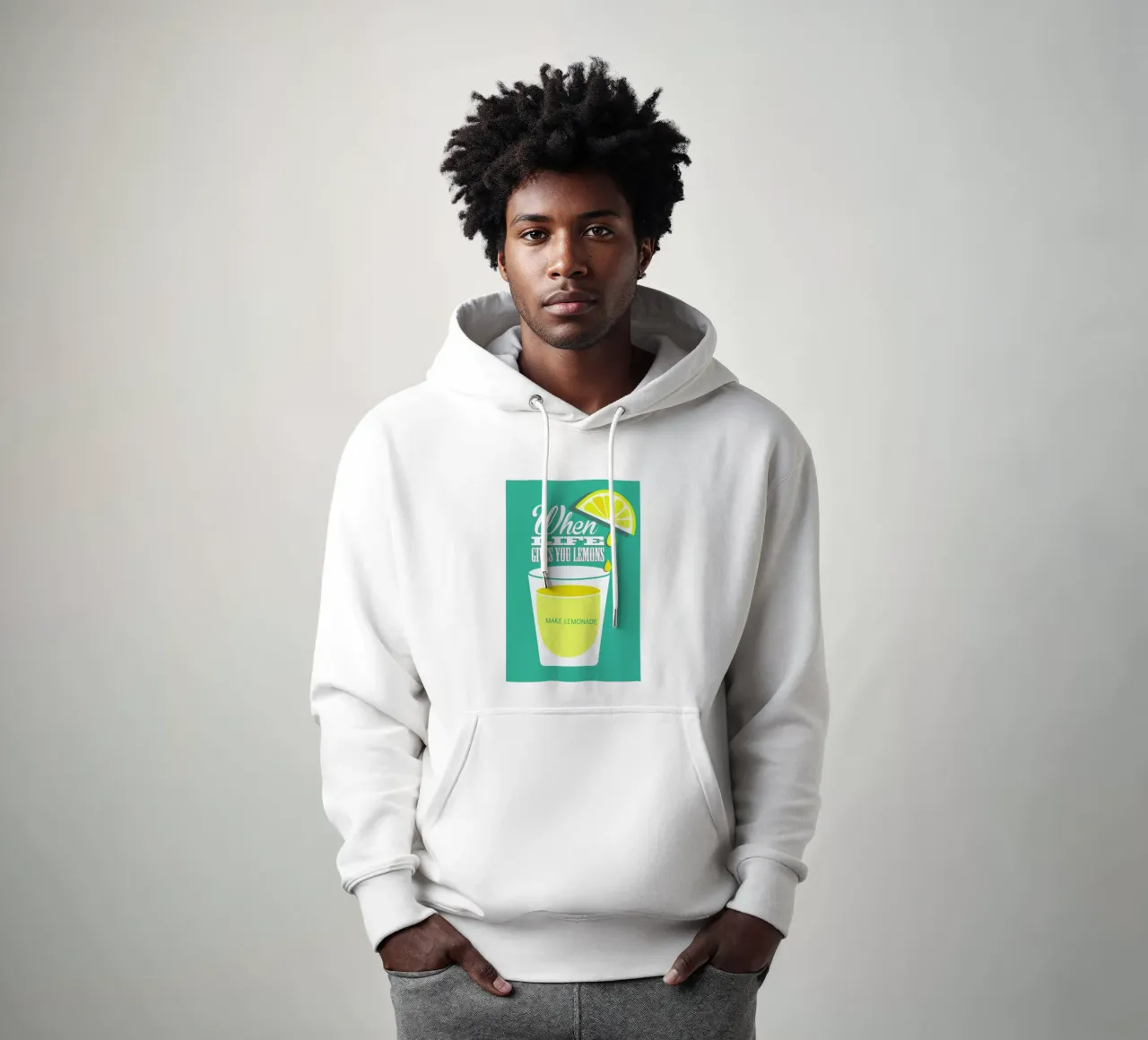 Lemons felpa con cappuccio da Trabolt Design