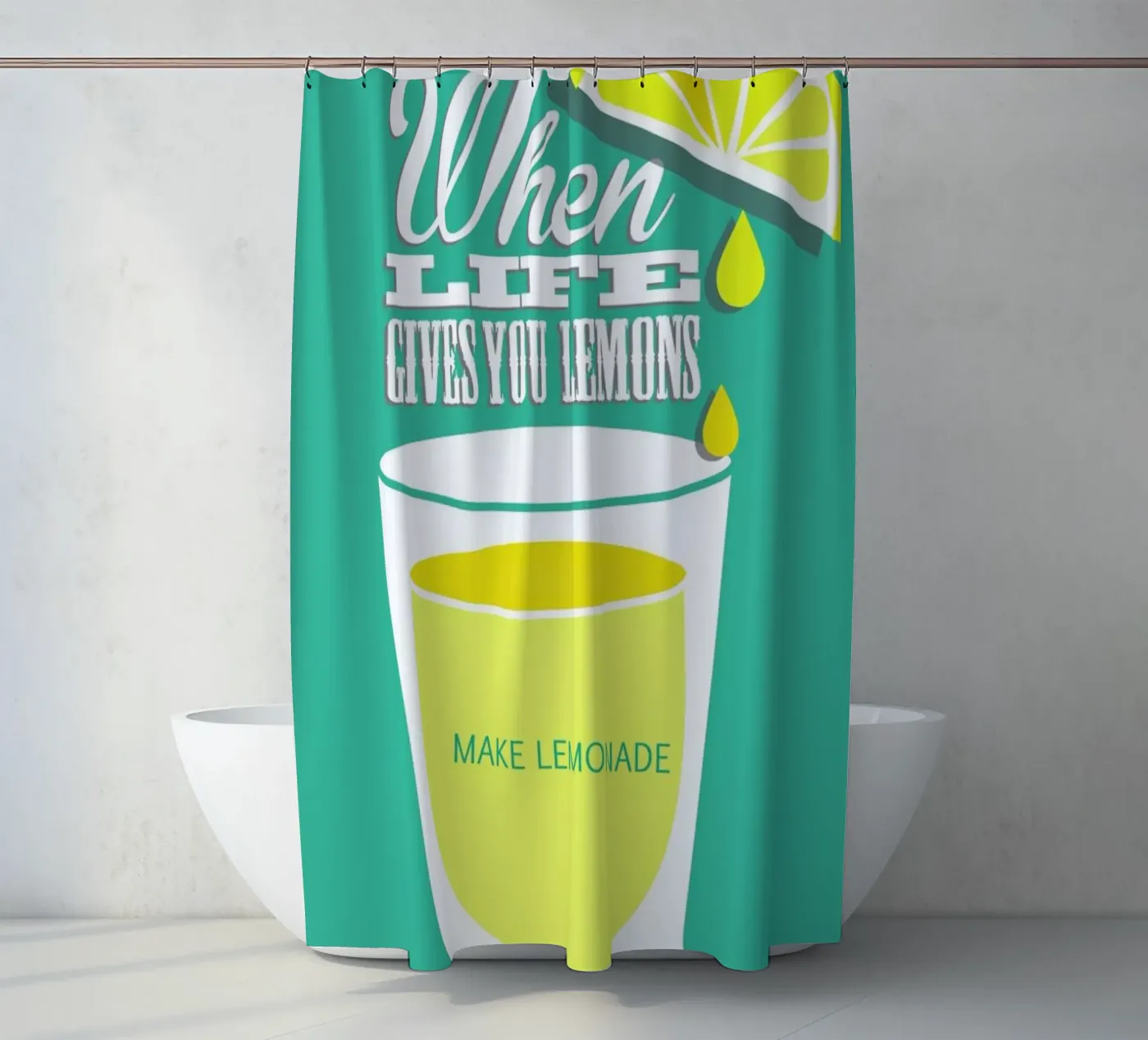 Lemons Duschvorhang von Trabolt Design