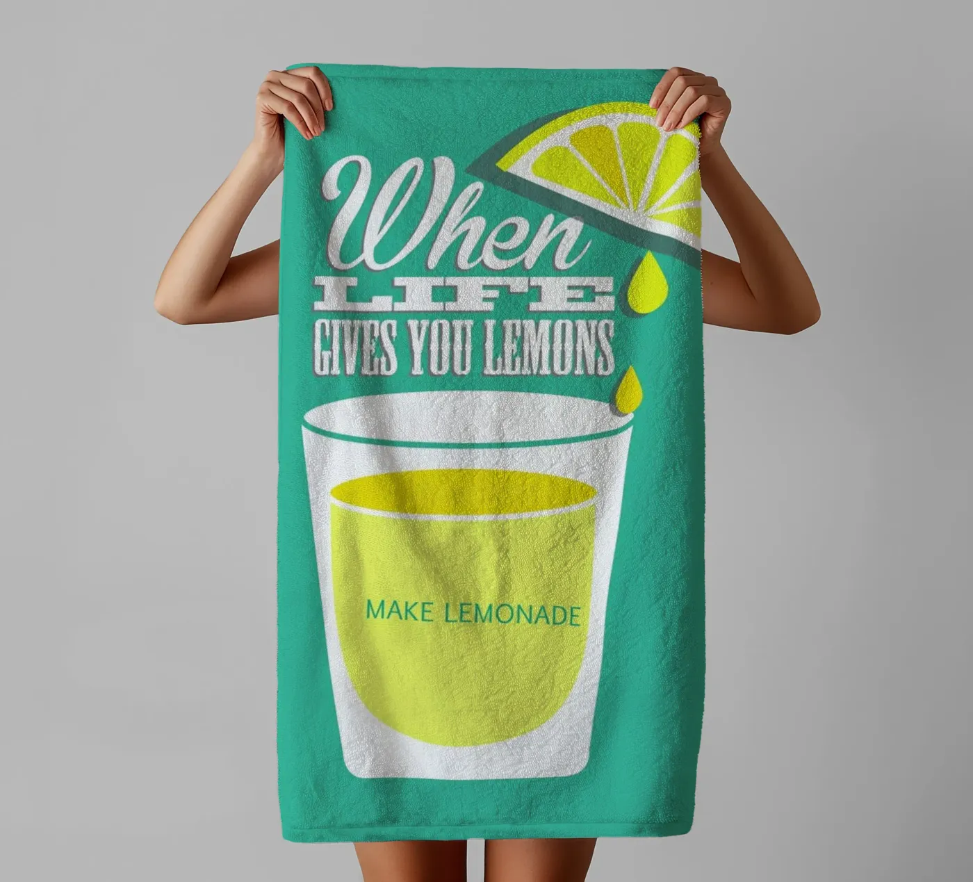 Lemons towel by Trabolt Design