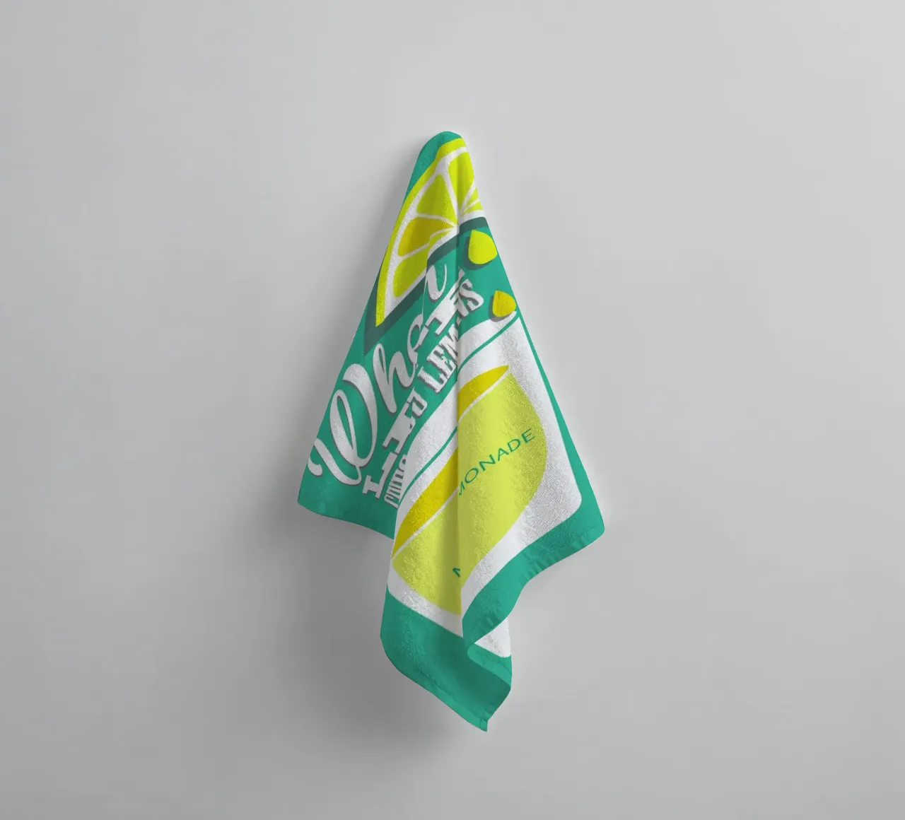 Lemons badhanddoek van Trabolt Design