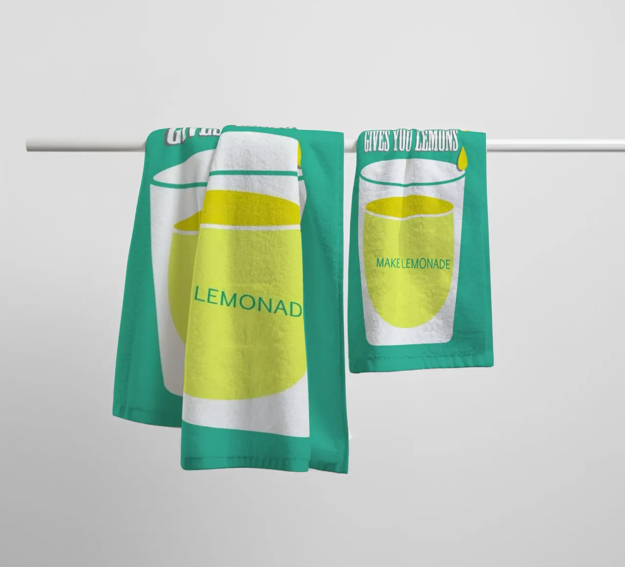 Lemons badhanddoek van Trabolt Design