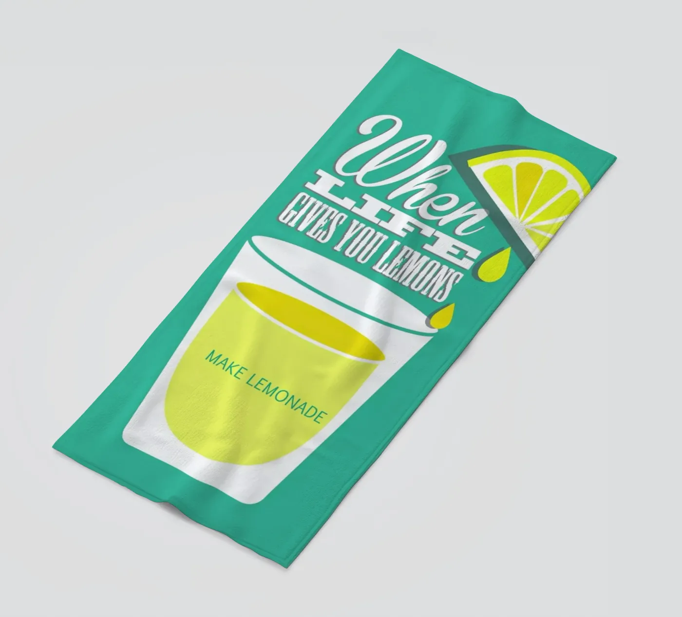 Lemons strandhanddoek van Trabolt Design