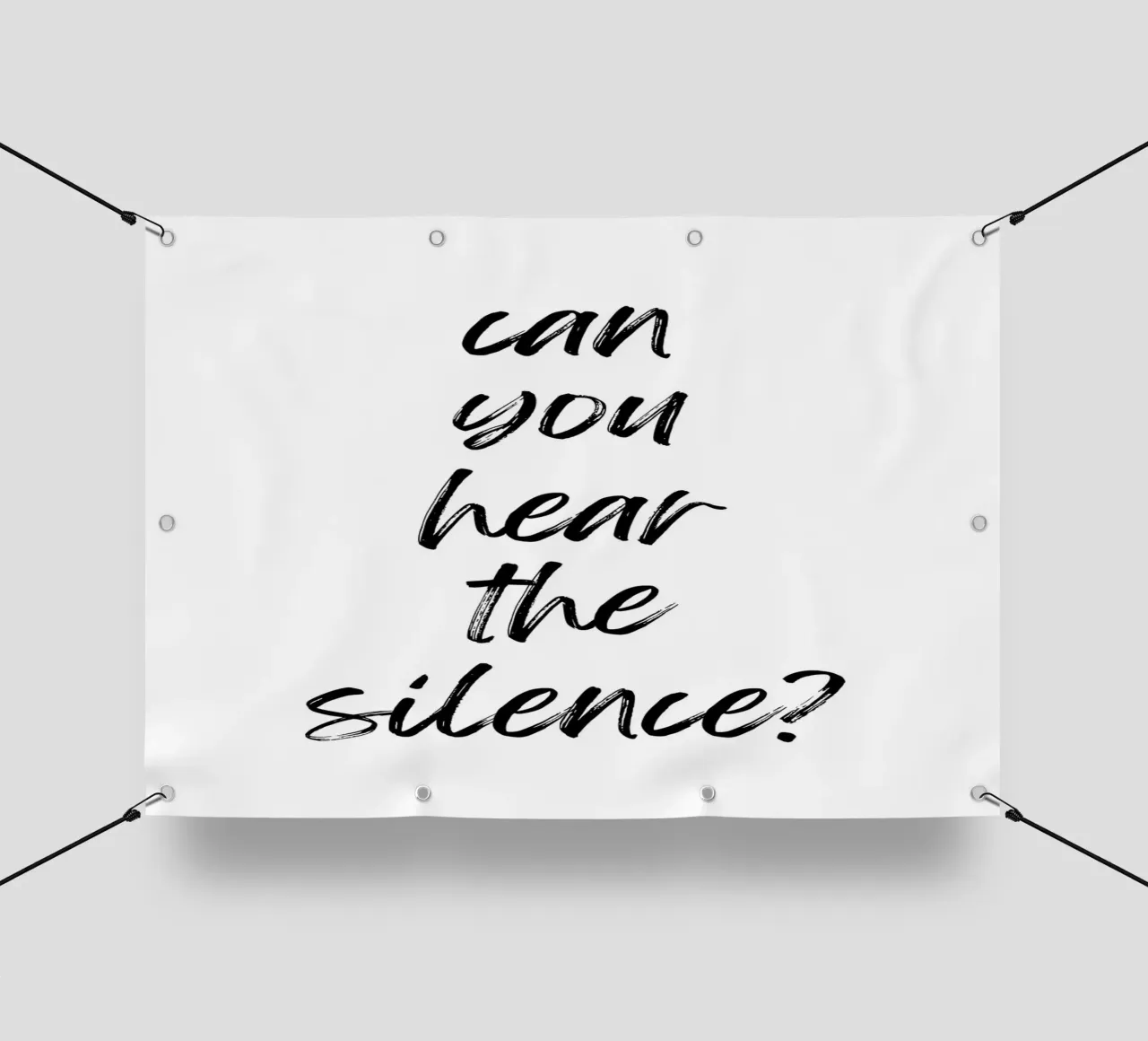 Can you hear the silence telo in pvc da PinkCandyWalls