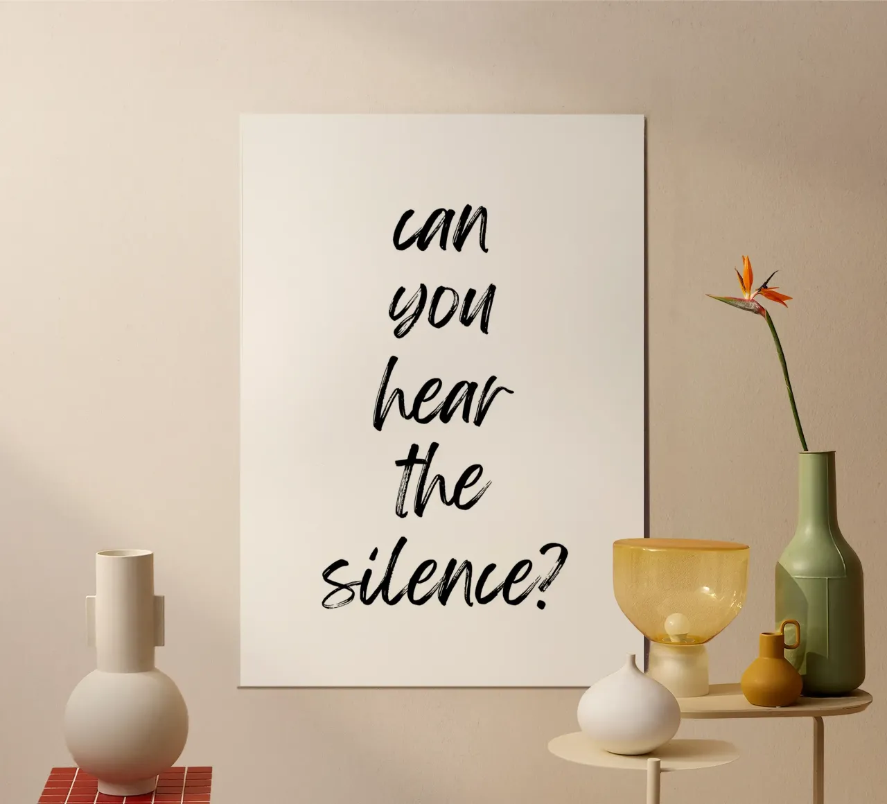 Can you hear the silence carta hahnemühle da PinkCandyWalls