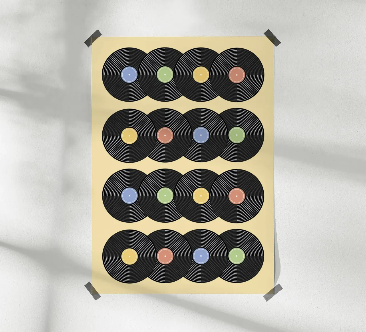 Vinyl Pattern #4 carta hahnemühle da kathrinmay