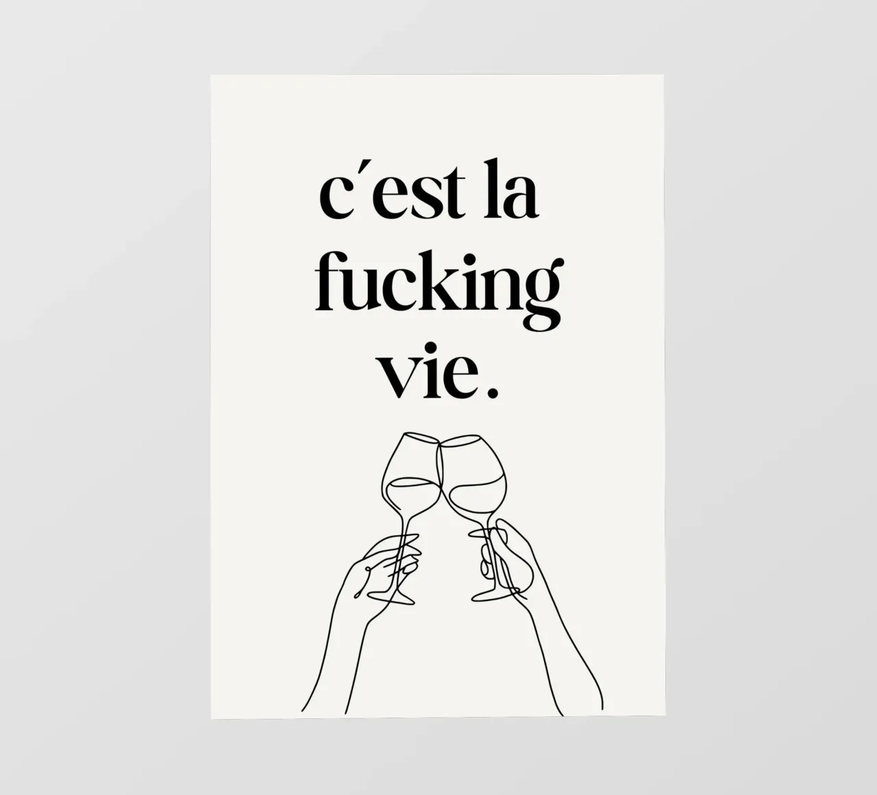 C'est la fucking vie telo in pvc da PinkCandyWalls