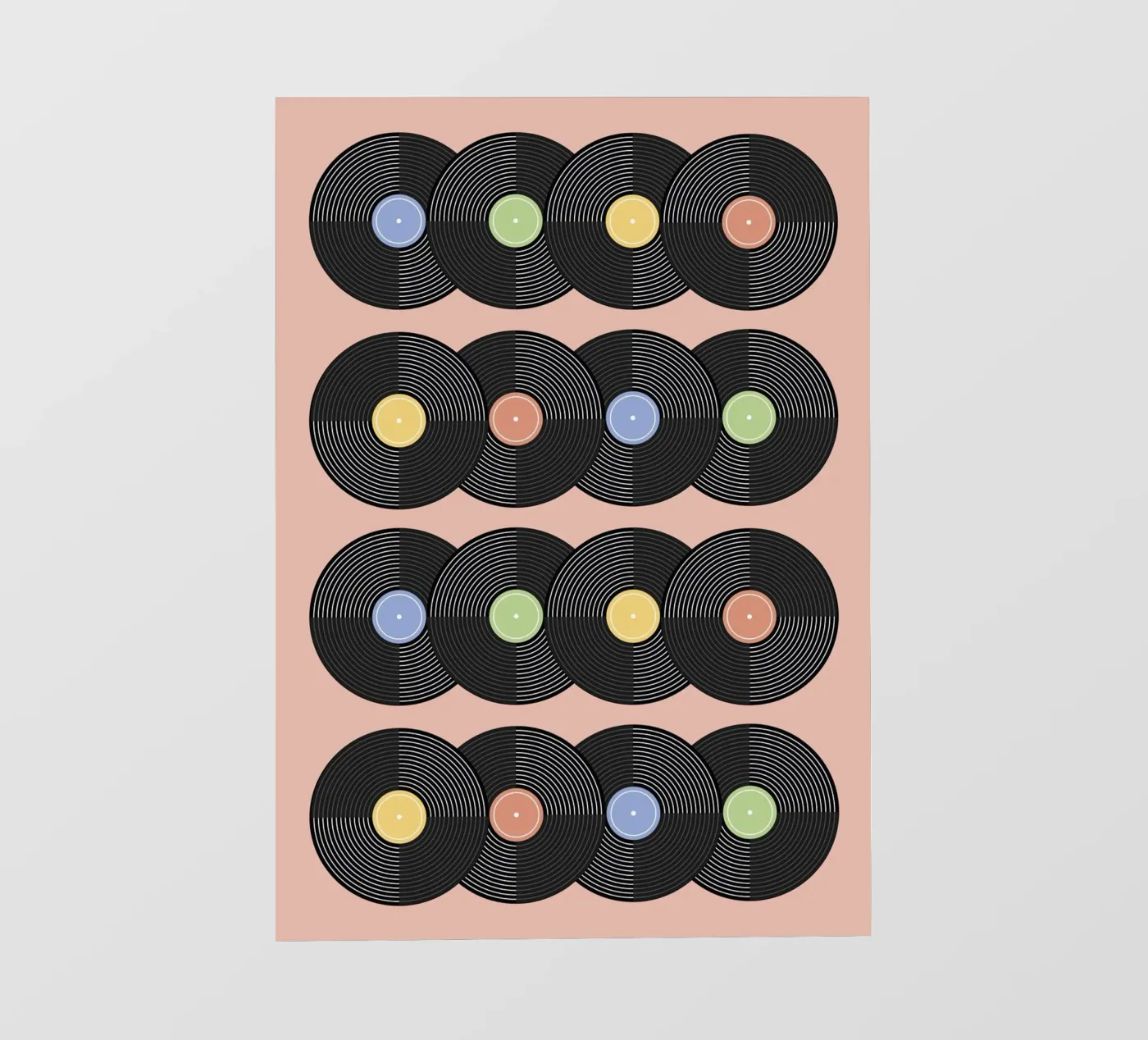 Vinyl Pattern #5 fotobehang van kathrinmay