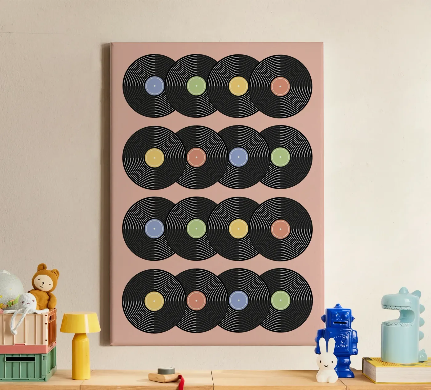 Vinyl Pattern #5 canvas by kathrinmay