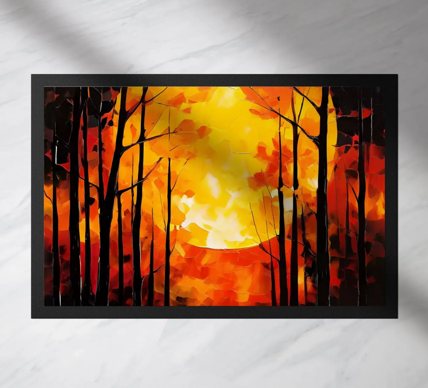 Moonlit Forest Fußmatte von Artistic-shop