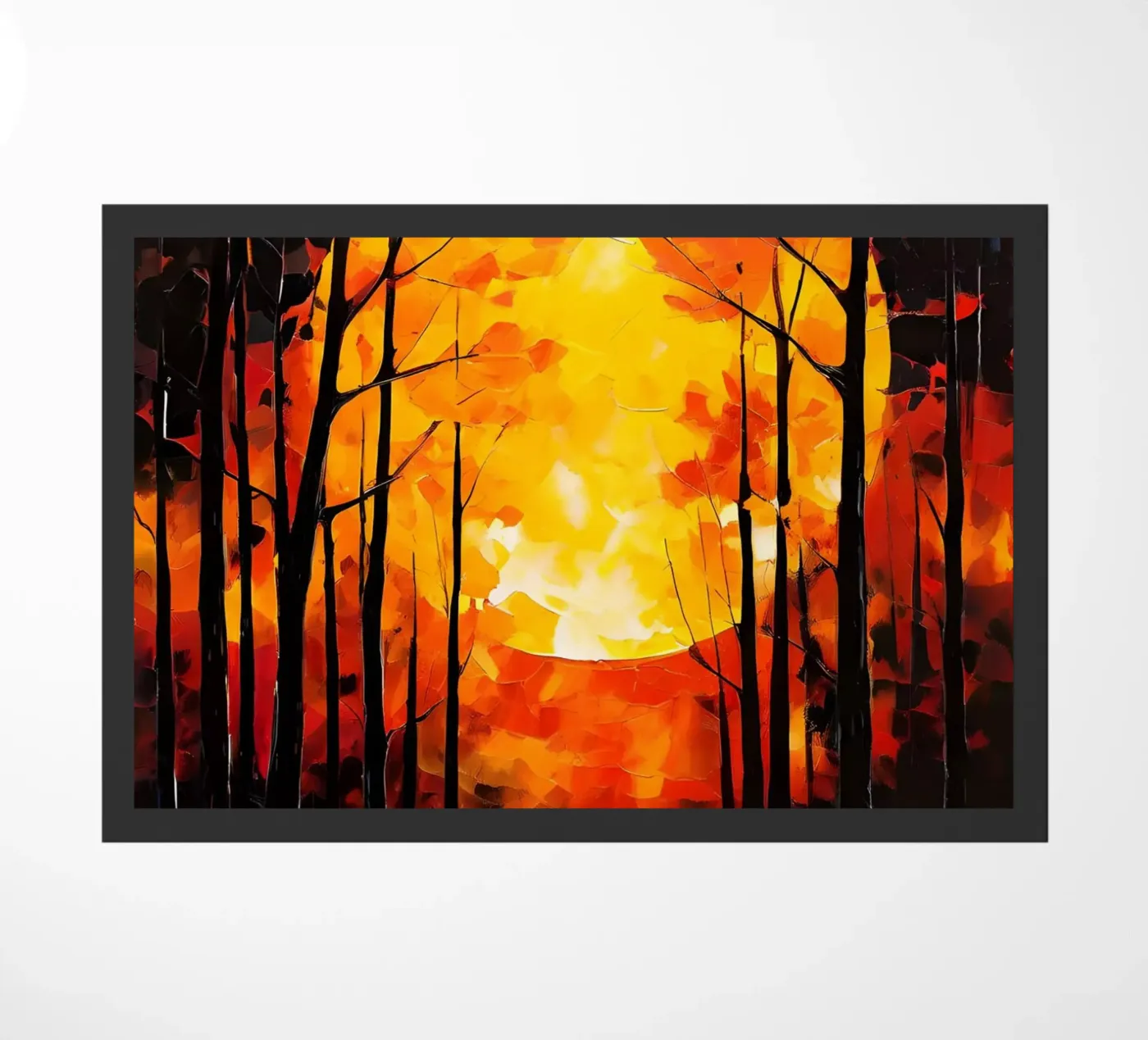 Moonlit Forest Fußmatte von Artistic-shop