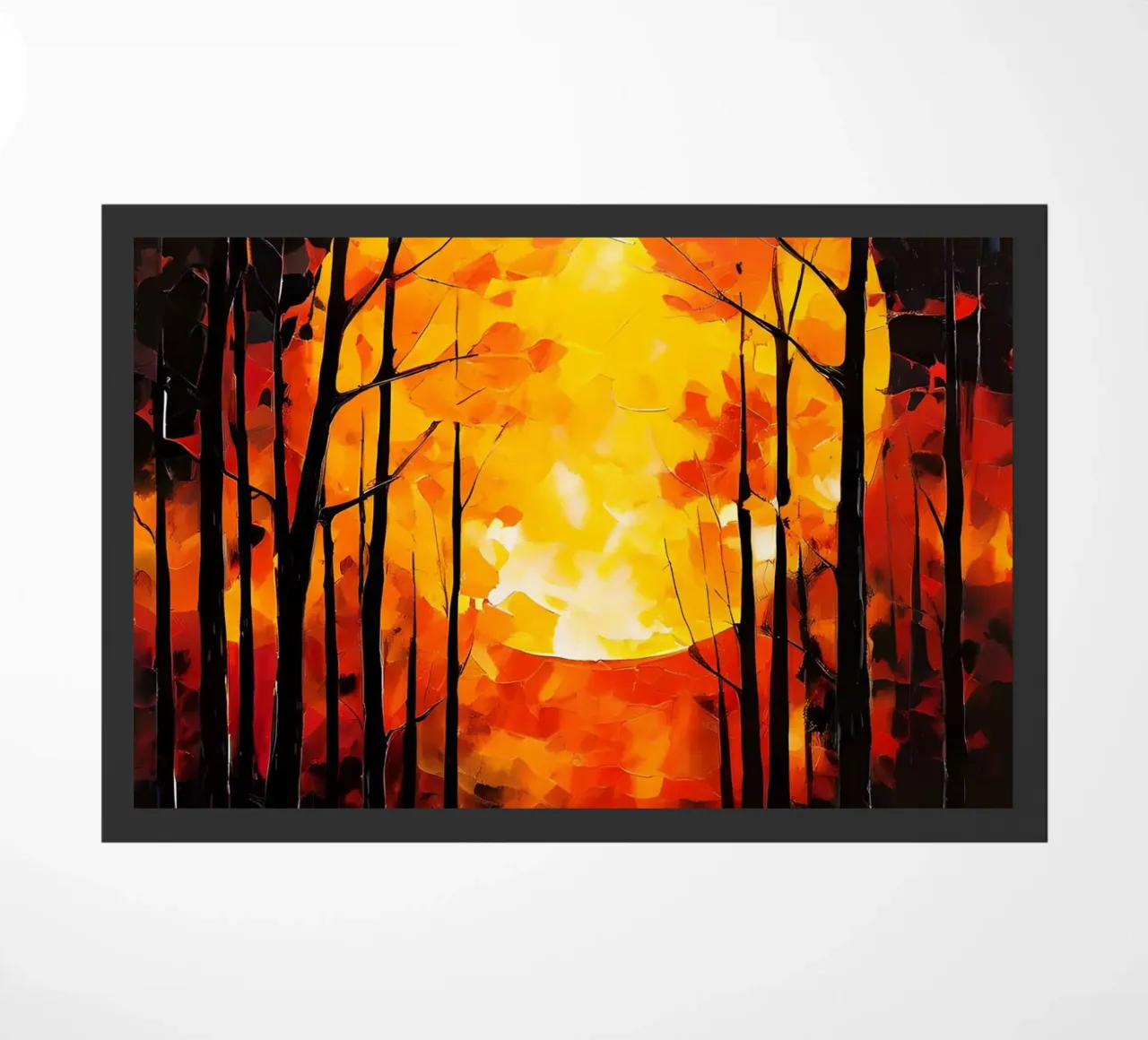 Foresta illuminata dalla luna zerbino da Artistic-shop