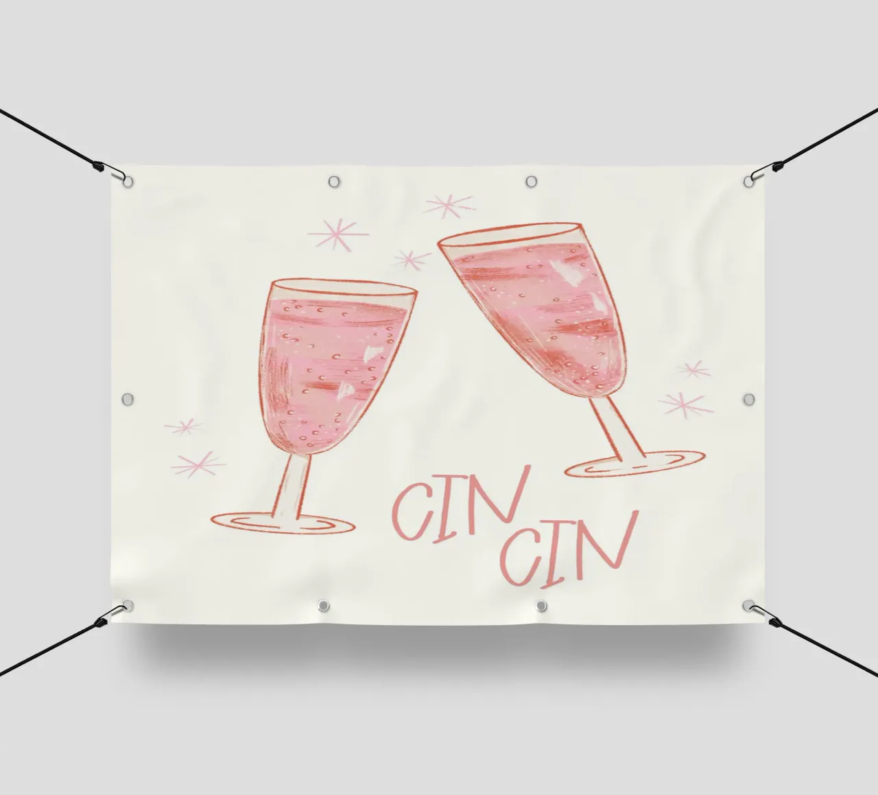 Cin cin telo in pvc da PinkCandyWalls