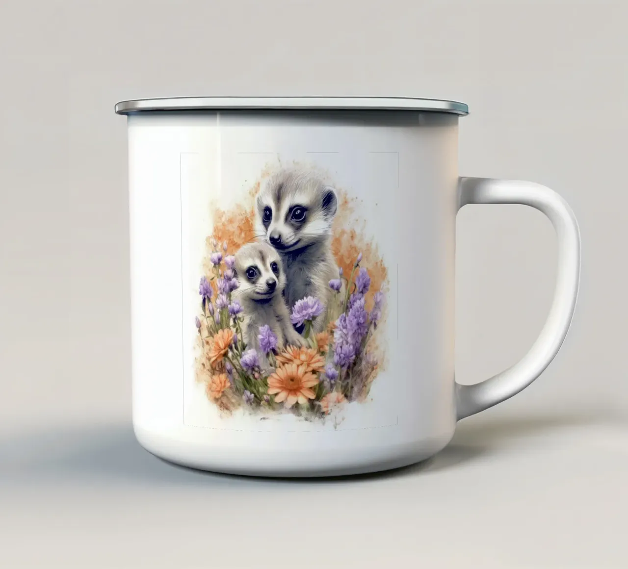 Piccoli suricati tazza in smalto da Happy Littles