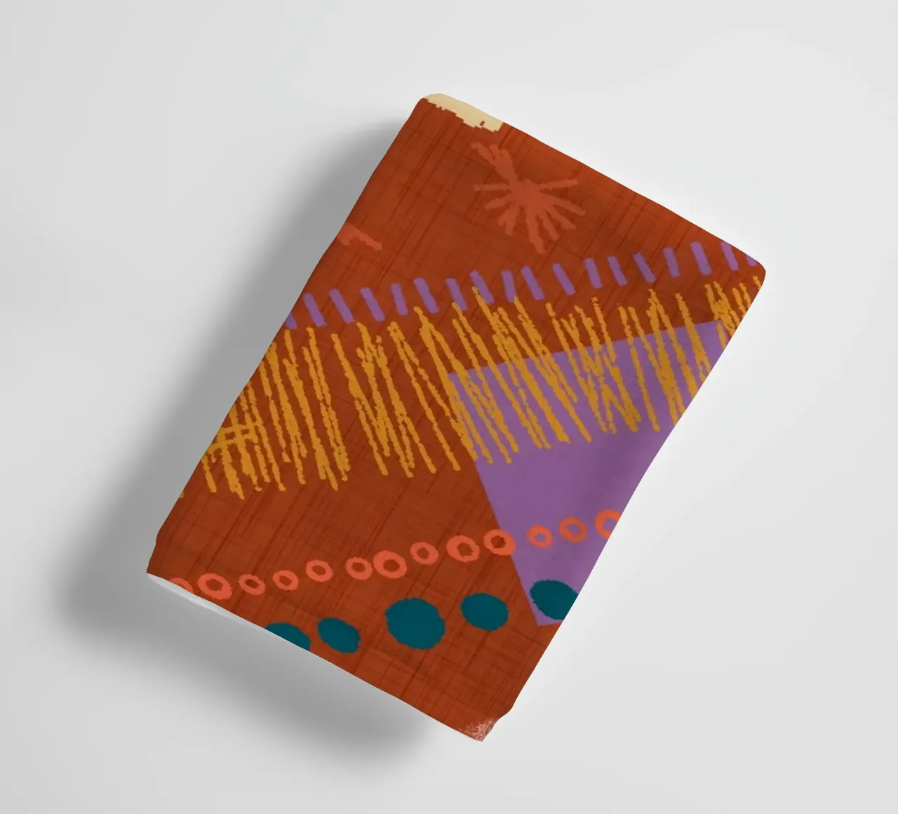 Boho Jewel Diamond Rust - Geometrico eclettico asciugamano da bagno da susanacosta