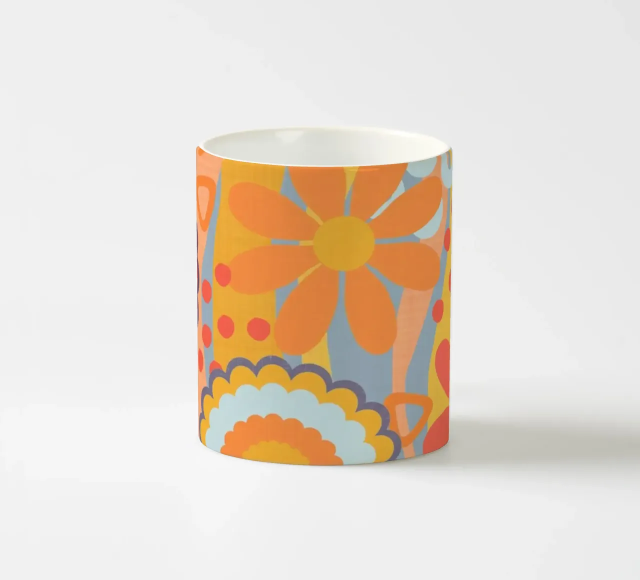 Anima anni Settanta Groovy Flower Power Colori retrò tazza in ceramica da Andrea Haase Modern Home