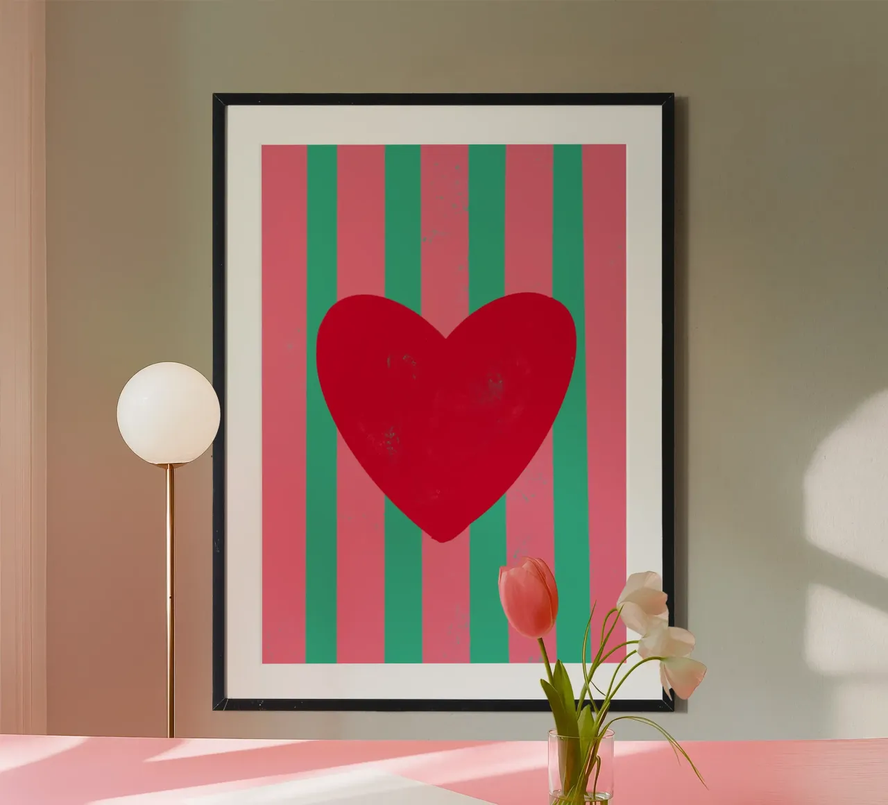 Cuore rosso carta hahnemühle da Art House