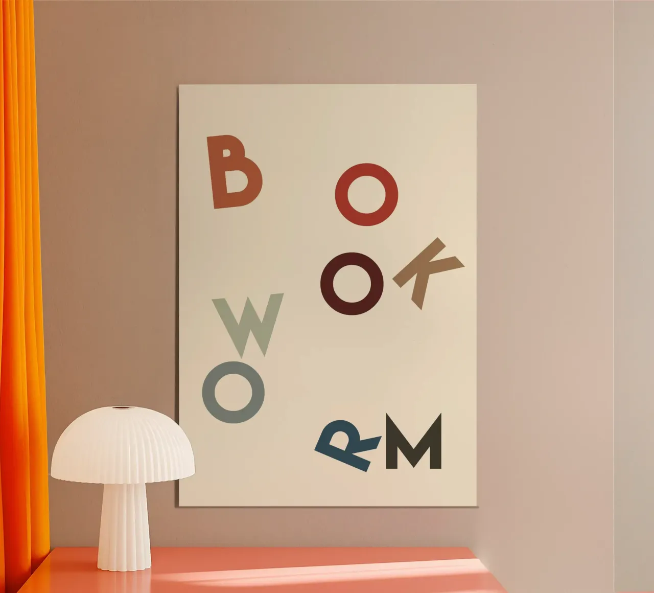 Bookworm poster by Rose Beck Art