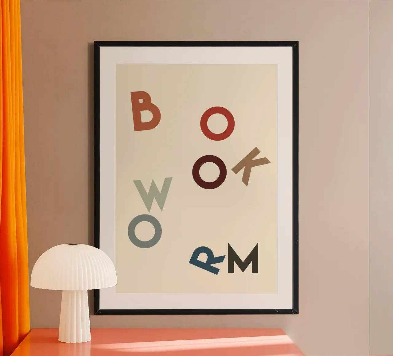Bookworm poster by Rose Beck Art