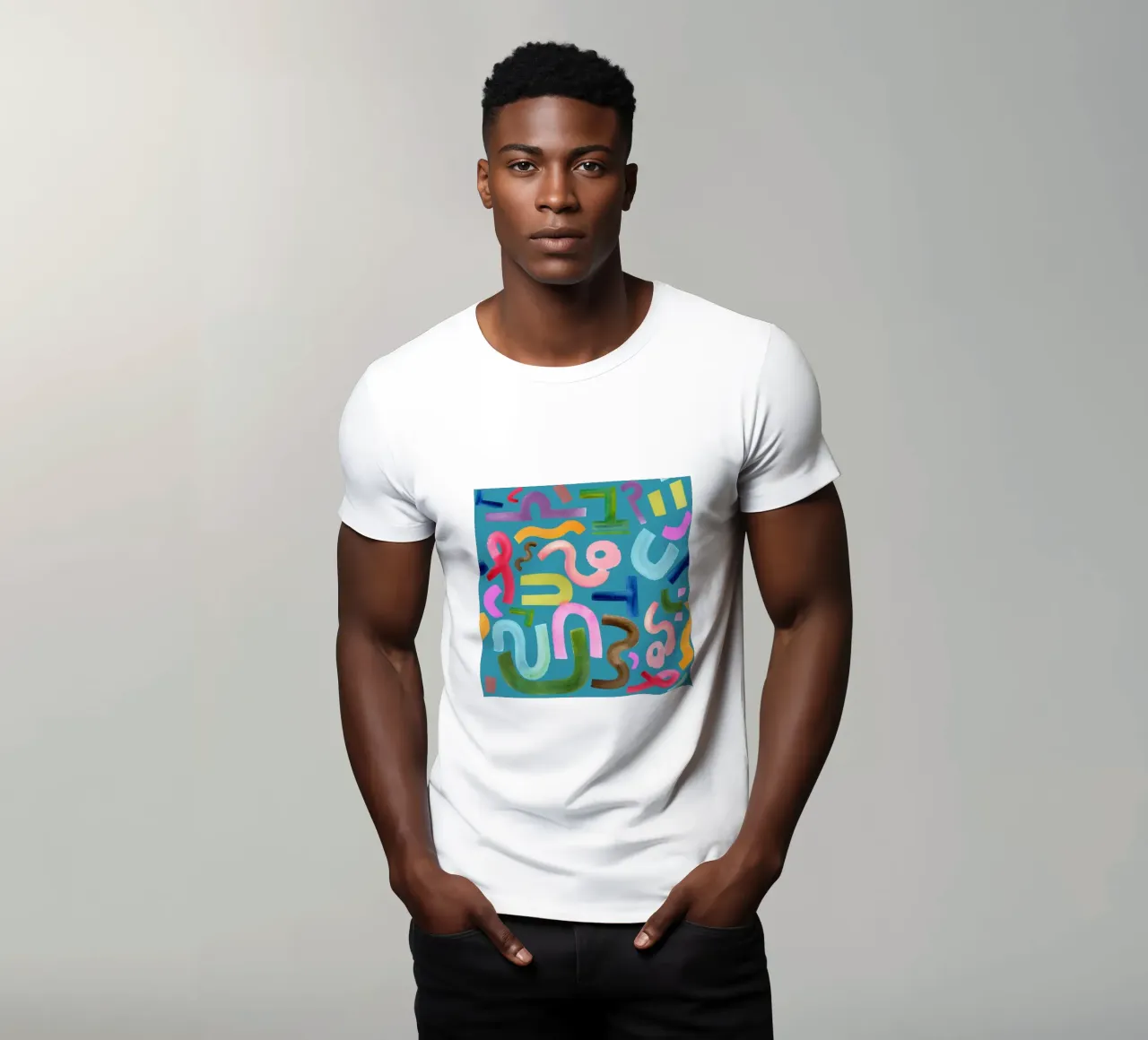 Abstract face t-shirt da kosarandrea