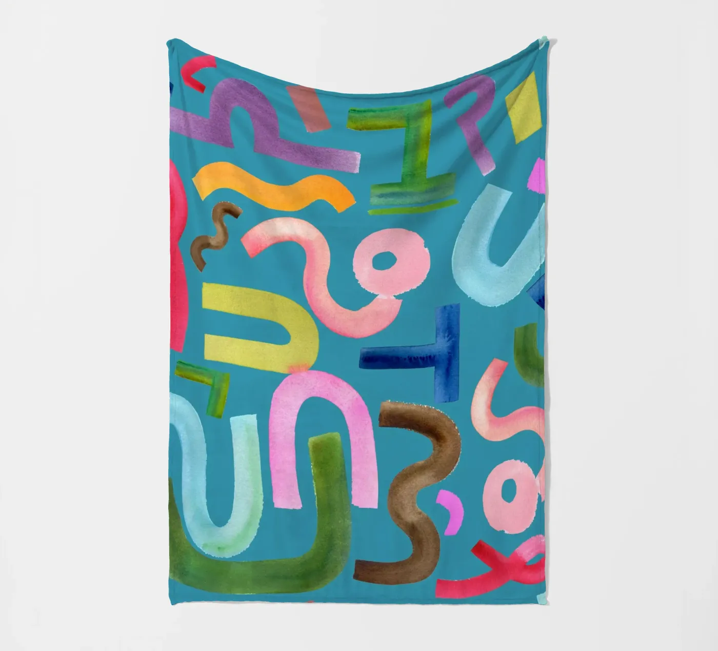 Abstract face Fleecedecke von kosarandrea