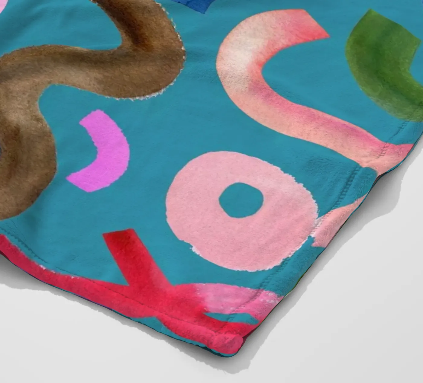 Abstract face Fleecedecke von kosarandrea