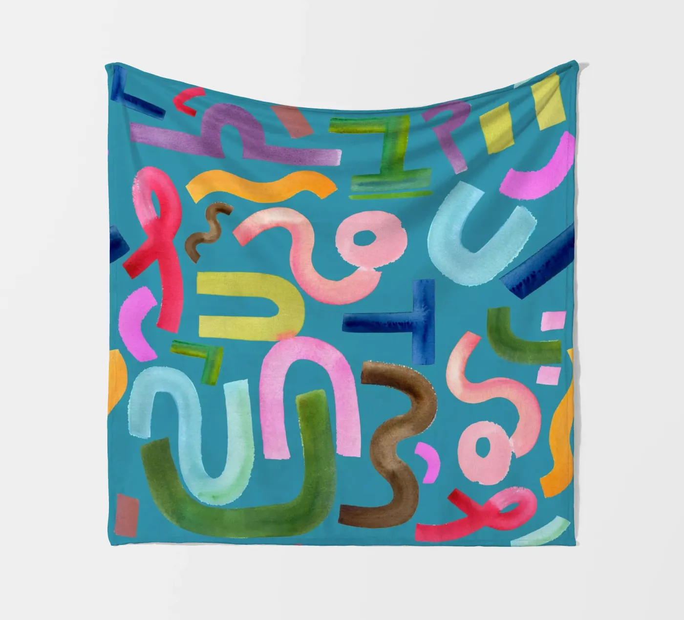 Abstract face Fleecedecke von kosarandrea